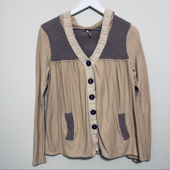 Free People Sweaters - ❗️SALE {Free People} Hooded Cardigan